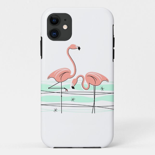 Flamant rose Ocean Pair coque iphone (Dos)