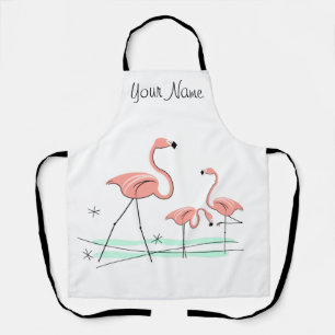 Flamant rose Ocean Trio 2 Nom tablier