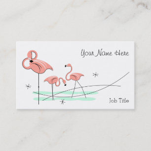 Flamant rose Ocean Trio carte de visite