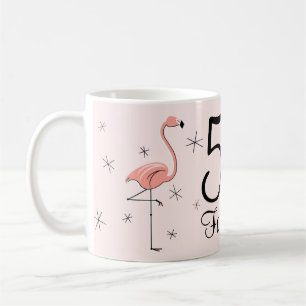 Flamant rose rose '50 et fabuleux ! ' mug