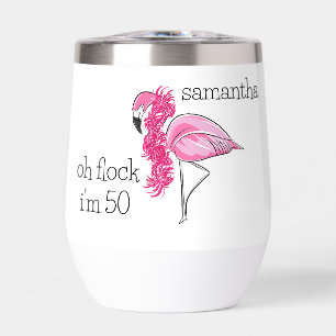 Flamant rose rose Boa Oh Flock I'm 50 Anniversaire