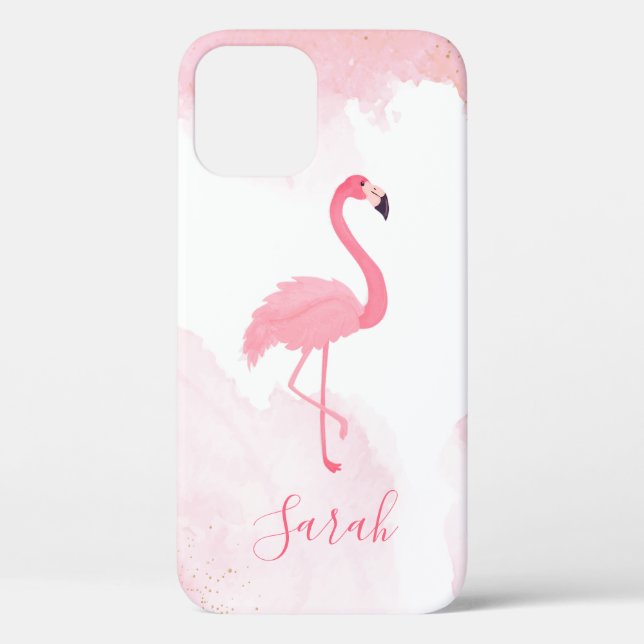 Flamant rose rose cool Coque-Mate coque iphone (Verso)
