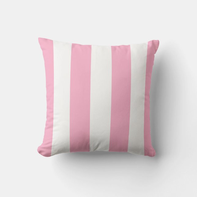 Flamant rose rose et blanc  Coussin (Recto)