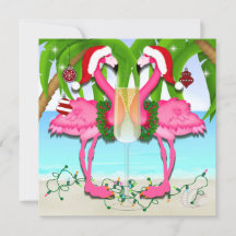 Flamant rose rose Fun Invitation #holidayZ