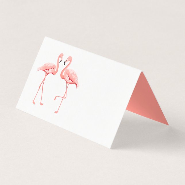 Flamant rose rose Mariage tropical Fête des mariée (Front)