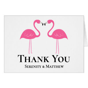 Flamant rose rose mignon Plage d'été Merci de mari
