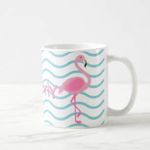 Flamant rose rose Mug personnalisé