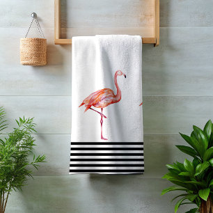 Flamant rose rose Tropical Turquoise noir blanc am