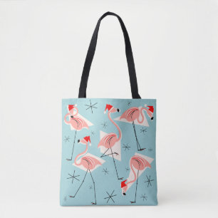Flamant rose Santas Bleu sur tout le sac fourre-to