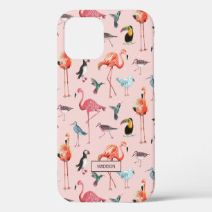 Flamant rose tropical été   COQUE IPHONE