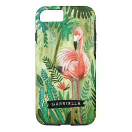 Flamant rose Tropiques Jungle Tropical | Coque Iph