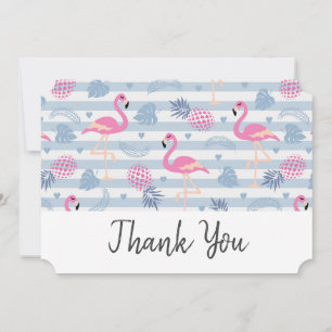 Flamant rose Whimsical et Merci Motif ananas