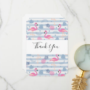 Flamant rose Whimsical et Merci Motif ananas