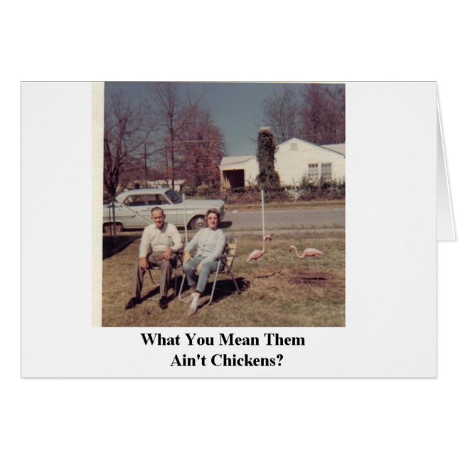 flamants roses aux cartes (Devant horizontal)