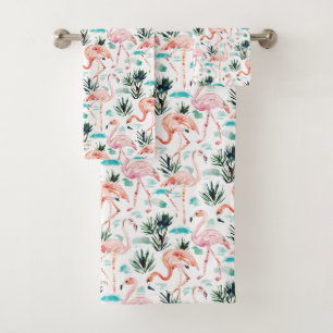 Flamants roses de rose d'aquarelle d'AWKWARRRD