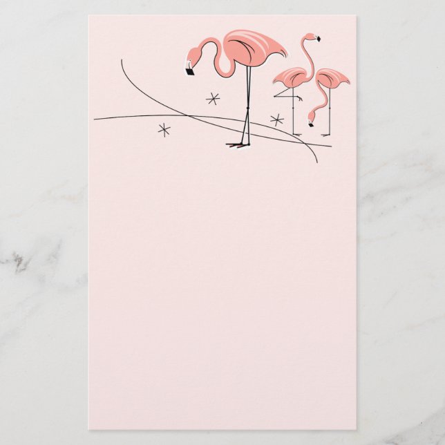 Flamants roses Pink Trio 3 papeterie (Devant)