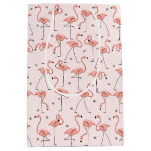 Flamants roses Rose Multi sac cadeau moyen