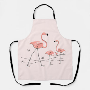 Flamants roses rose Trio 2 tablier