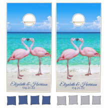 Flamants roses rose tropical Ocean Beach Mariage d