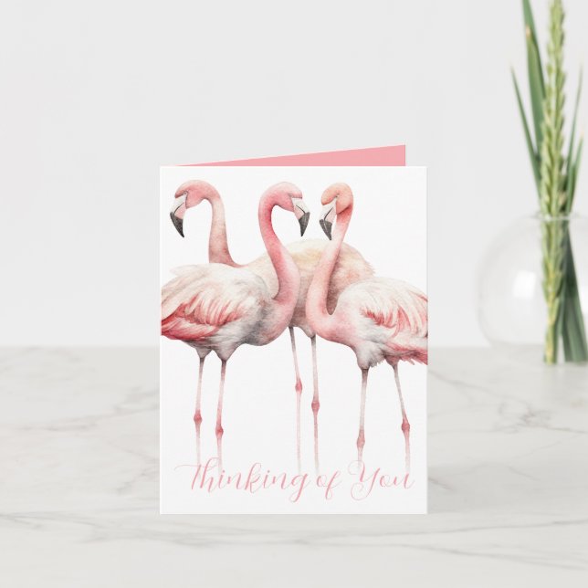 Flamants roses rose tropicale personnalisés (Devant)
