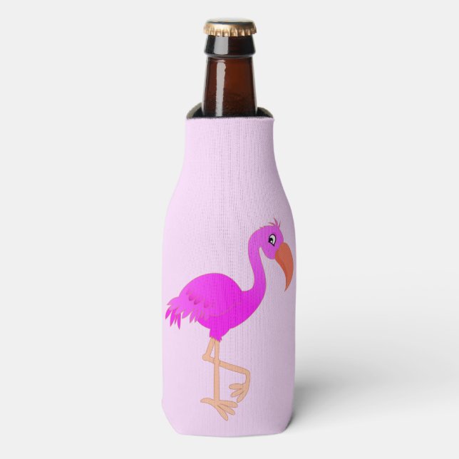 Flamants roses roses Bouteille Glacière de vos cou (Bottle Devant)