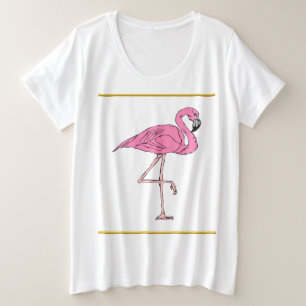 Flamants roses roses debout avec texture de feuill