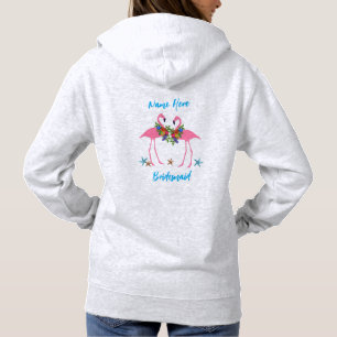 Flamants roses Sweat - shirt à capuche cadeau Brid