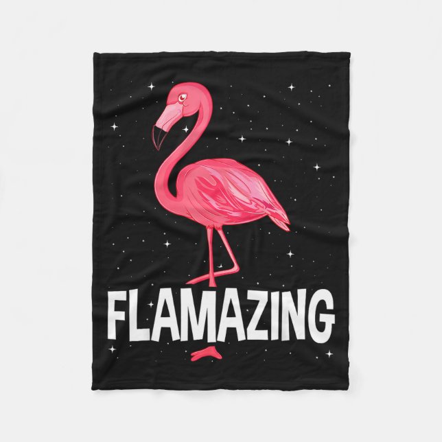 Flamazing Nk Flamingo Novelty Flamingo Lover Funny Fleecedecke (Vorderseite)