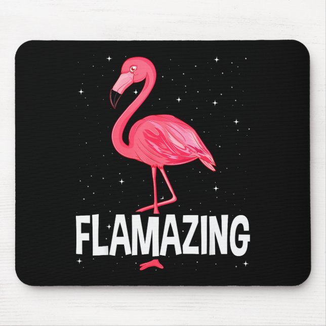 Flamazing Nk Flamingo Novelty Flamingo Lover Funny Mousepad (Vorne)
