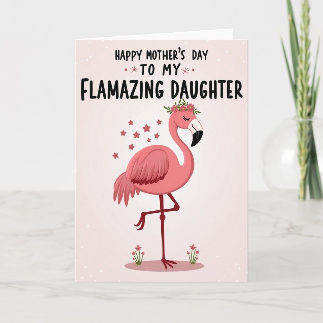 Flamazing Tochter Karte (Vorderseite)