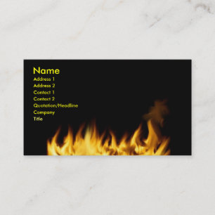 Flambe le carte de visite