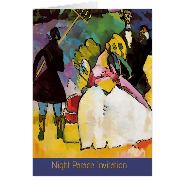 Flambeau bei Mardi Gras Parade Invite, bearbeiten  (Vorne)