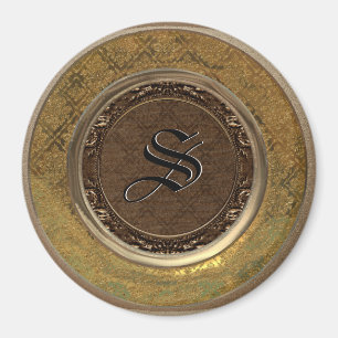 Flambeau Viktorianisch Monogram Magnet