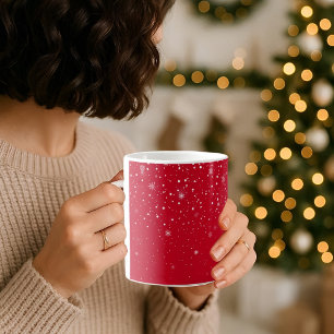 Flambeaux de neige d'hiver COFFEE rouge MUG