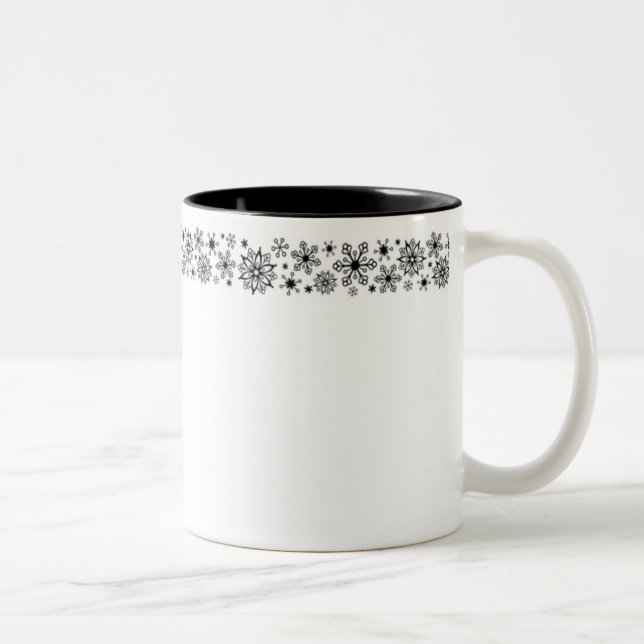 Flambets de neige de vacances Café Mug (Droit)