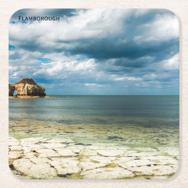 Flamborough Coast Rechteckiger Pappuntersetzer (Vorderseite)