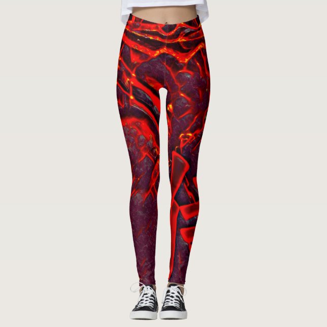 Flame Airbrush Leggings (Vorderseite)