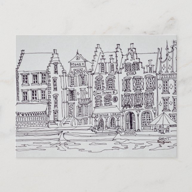 Flame Architecture, Gent, Belgien Postkarte (Vorderseite)