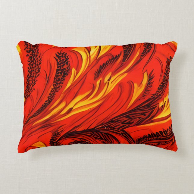 Flame Cascade Accent Pillow Dekokissen (Vorderseite)