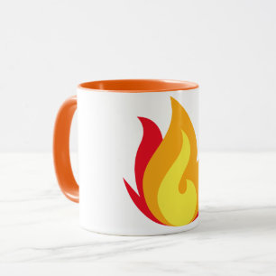 Flame Emoji-Kaffee-Tasse Tasse