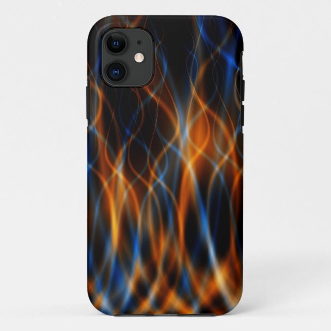 Flame Fraktal iPhone Case (Rückseite)