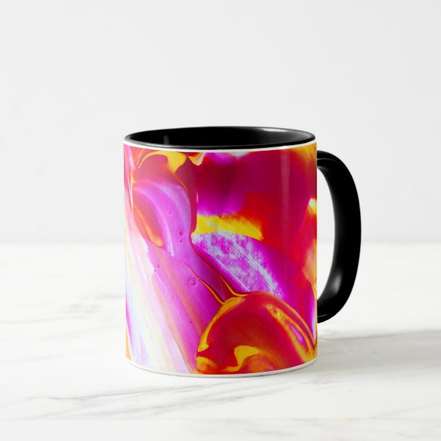 Flame - Helle Orange und Gelb Tasse (VorderseiteRechts)