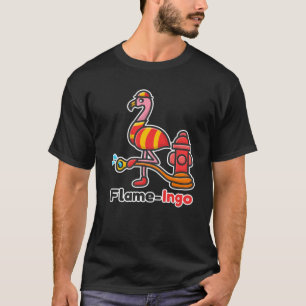 Flame-Ingo Flamingo Wortspiel T-Shirt
