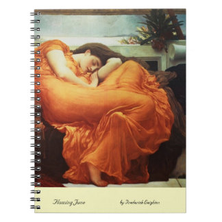 Flame June von Frederick Leighton-Notebook Notizblock