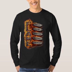 FLAME Motivations-Grafik-T-Shirt für Herren  T-Shirt