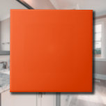 Flame Orange Solid Color | Classic | elegant Fliese<br><div class="desc">Flame Orange Solid Color | Classic | elegant | Trendy | Stilvoll | Geschenk</div>