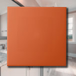 Flame Red Solid Color | Classic | elegant Fliese<br><div class="desc">Flame Red Solid Color | Classic | elegant | Trendy | Stilvoll | Geschenk</div>