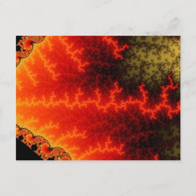 Flame Zigzag Postcard Postkarte (Vorderseite)