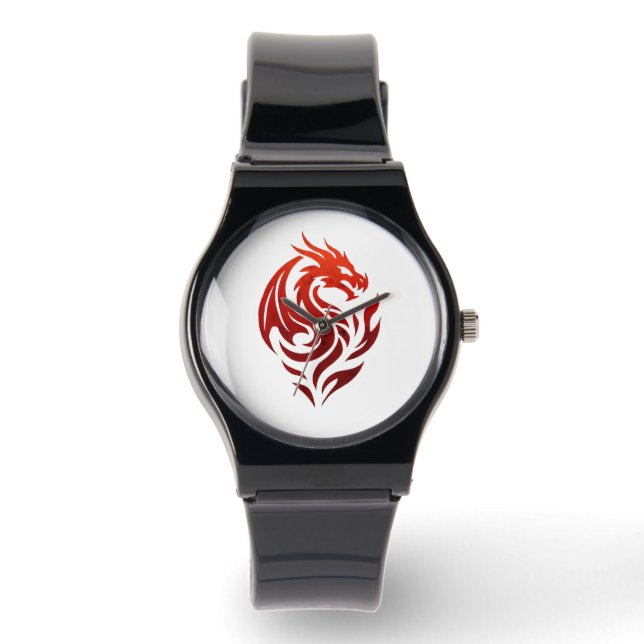 Flameborn Dargon Pact logo Armbanduhr (Vorderseite)