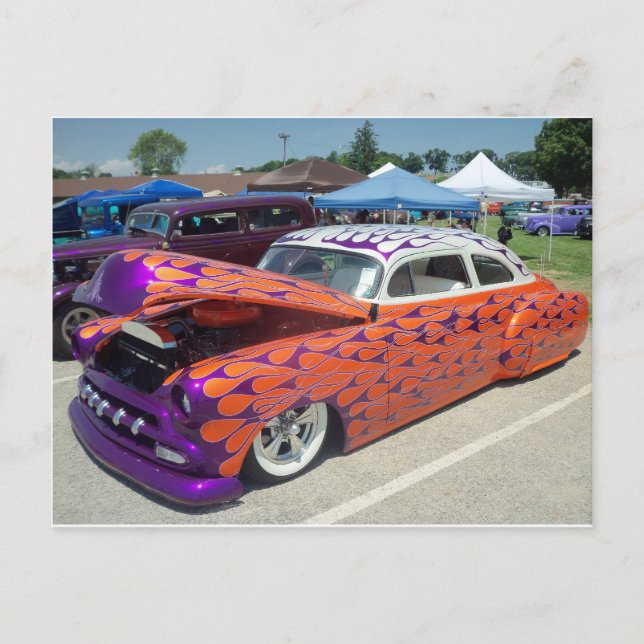 Flamed Sedan Postkarte (Vorderseite)